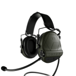 Sordin T2 CC Black Leather Memory Foam Headband Green Cups Hearing Protector 304006-10P - Main Image