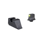Trijicon HD XR Suppressor/Optic Height Night Sight Set w/ Green Tritium Rear & Yellow/Green Tritium Front for Glock Standard Frames MOS GL314-C-601181 - Main Image