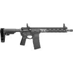Springfield Armory Saint Victor 5.56 NATO 11.5" Bbl Black Pistol w/ SBA3 Brace, Flip-Up Sights, 1x30rd Mag STV9115556BPV2SBA3 - Main Image