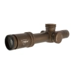 Trijicon Credo 1-8x28 FFP Coyote Brown Riflescope 34mm Tube, Red/Green MOA Segmented Circle, Exposed Locking Adjusters 2900055