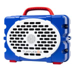 Turtlebox GameDay Series 2.0 Original Outdoor Bluetooth Speaker w/ Party Mode, Waterproof, 25hr Battery, Blue/Crimson TB-ORIG-G3-BLUE-WHT-RED-2 - Main Image