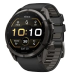 Garmin Fenix 9 Pro 51mm Carbon Gray DLC Titanium Smartwatch w/ Built-In Flashlight, AMOLED Display, Black-Pebble Gray Silicone Band 010-04337-15 - Main Image