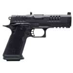 Staccato Premium HD P4.5 9mm DLC Barrel Trijicon Night Sight DLC/DLC Finish 4x Mags w/X-Series Serrations (Magwell) 20-2300-000106-01