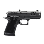 Staccato Premium C4X 9x19mm 4" DLC Comp Bbl Trijicon Tritium Night Sight X-Series Serrations Magwell 15+1 Pistol w/(4) 15 Steel Mags 20-2701-000107-01