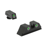 Meprolight Tru-Dot Walther PPS/PPX/Creed Fixed Green Rear/Front Tritium Illum Pistol Sight Set 0188023101