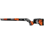 MDT CRBN Stock Tikka T3X Short Action Left-Hand Fixed ARCA Hunter Orange/Grey (HOG) Chassis System 114940-HOG - Main Image