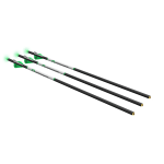 Centerpoint 3 Pack 400gr 20" .003 Carbon Shaft Brass Insert 2" Blazer Vanes Half-Moon Nock Arrows C1013 - Main Image