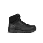 First Tactical Men's 6" Duty Safety Toe Side-Zip Black Boots 165924-019 - Main Image