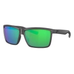 Costa Rinconcito Matte Gray Frame Sunglasses w/ Green Mirror 580P Lenses RIC-98-OGMP