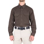 First Tactical Men's V2 Tactical Long Sleeve Shirt Kodiak Brown 111006-182 - Main Image