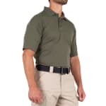First Tactical Men's Performance Short Sleeve Polo Olive Drab Green 112509-830 - Additional Image 5