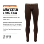 First Lite Men's Kiln Long John Terra XL MBKLJTRXL