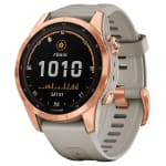 Garmin fenix 7S Solar Rose Gold w/Light Sand Band Smartwatch 010-02539-10