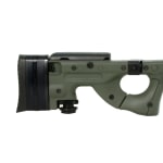 Accuracy International AW 300 Win Fluted bbl Std Brake Pic Rail Folding Green stock Quick Cheek Quick Butt
