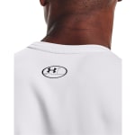 Under Armour Men's Coldgear Longsleeve White/Black Fitted Crew Shirt 1366068-10000 - Additional Image 3