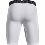 Under Armour Men's Heatgear Armour White/Black Long Shorts 1361602-10000 - Additional Image 2