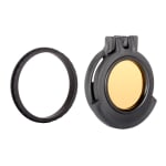 Tenebraex Objective Amber Flip Cover w/ Adapter Ring for Bushnell DMR 3.5-21x50 52FC01-BT5056-ACR