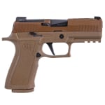 Sig Sauer P320, 9mm, 3.9", X-Series, Coyote, Striker, X-Ray 3 W/NS Plate, Mod Poly X Grip, (2) 17rd Steel Mag, Rail Pistol 320XCA-9-BXR3-COY