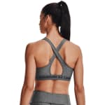 Under Armour Women's Crossback Mid Bra Charcoal Light Heather/Black 1361036-01900 - Additional Image 1