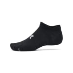 Under Armour Adult Unisex Essential Black/Halo Gray No-Show Socks 1382611-00200 - Additional Image 1