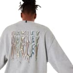 Oakley Men's New Granite Hthr Lifestyle Stacked Metal Sweatshirt FOA407447-28B - Additional Image 7