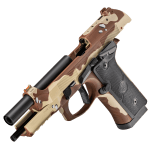 Beretta 92XI SAO 9mm 4.7" Bbl Chocolate Chip Camo Full Size Pistol w/(2) 10rd Mags SPEC0730A10 - Additional Image 9