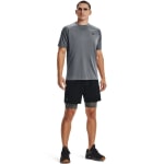 Under Armour Men's Heatgear Armour Carbon Heather/Black Long Shorts 1361602-09000 - Additional Image 3