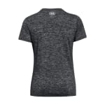 Under Armour Women's Tech Twist Shortsleeve Black/White Shirt 1384230-00100 - Additional Image 2