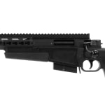 Accuracy International AX 338 Black chassis 20 inch barrel std brake Left Hand A-XM338LMBL20SM-LH