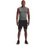 Under Armour Men's Heatgear Sleeveless Carbon Heather/Black Compression Shirt 1361522-09000 - Additional Image 2