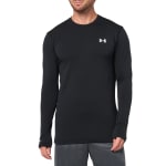Under Armour Men's Coldgear Base 3.0 Crew Longsleeve Black Shirt 6005297-00100 - Additional Image 2