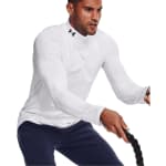 Under Armour Men's Coldgear Longsleeve White/Black Fitted Mock Shirt 1366066-10000 - Additional Image 4