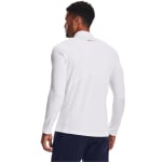 Under Armour Men's Coldgear Longsleeve White/Black Fitted Mock Shirt 1366066-10000 - Additional Image 2