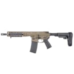 LWRC ICDI Direct Impingement 5.56mm NATO 10.5" 1:7" 1/2x28 Bbl Patriot Brown Pistol w/SBA3 Brace ICDIP5PBC10SBA3