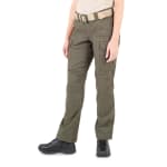 First Tactical Women's V2 Tactical Pants 2-Way Stretch Water Resistant Double-Dyed OD Green 124011-830 - Additional Image 1