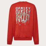 Oakley Men's Flame Red Lifestyle Stacked Metal Sweatshirt FOA407447-4CH - Additional Image 2