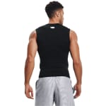 Under Armour Men's Heatgear Sleeveless Black/White Compression Shirt 1361522-00100 - Additional Image 1