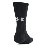 Under Armour Adult Unisex TC Black/White Crew Socks 1386315-00100 - Additional Image 2