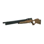 JTS Airacuda Max Big Bore .30 Cal Wood PCP Air Rifle with Athlon Heras SPR 4-20x50mm 1" SFP MOA Riflescope & Rings, 3.25g Pellets, Cleaning Kit, AutoS - Additional Image 1