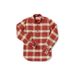 Filson Vintage Flannel Work Shirt Red Tartan SM 10689