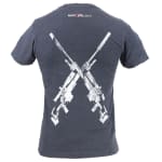 EuroOptic Crossed Rifles Charcoal Grey Tee 2XL TEE-CHGRY-CROSS-2X