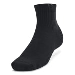 Under Armour Adult Unisex TC Black/White Quarter Socks 1386318-00100 - Additional Image 3