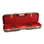 Negrini One Gun - for Sporting and Hunting + 1 CU/FT of Luggage up to 34-5/8". Black with Cognac Leather and Bordeaux interior 1646LX-LUG/5289