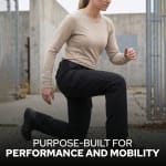 First Tactical Women's V2 Tactical Pants 2-Way Stretch Water Resistant Double-Dyed Black 124011-019 - Additional Image 4