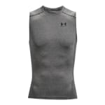 Under Armour Men's Heatgear Sleeveless Carbon Heather/Black Compression Shirt 1361522-09000 - Additional Image 4