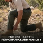 First Tactical Men's V2 Tactical Pants 2-Way Stretch Water Resistant Double-Dyed OD Green 114011-830 - Additional Image 4