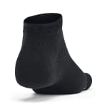 Under Armour Adult Unisex Essential Black/Halo Gray Low Socks 1386239-00200 - Additional Image 1