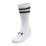 Under Armour Adult Unisex Essential White/Black Crew Socks 1387058-10100 - Additional Image 2