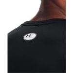 Under Armour Men's Coldgear Longsleeve Black/White Fitted Crew Shirt 1366068-00100 - Additional Image 3
