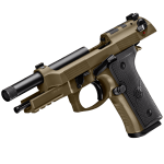 Beretta M9A4 Overlanding 9x19mm 5.1" Threaded Bbl SA/DA Nomad Bronze Pistol w/(2)10rd Mags JS92M9A4GBRZ10 - Additional Image 5